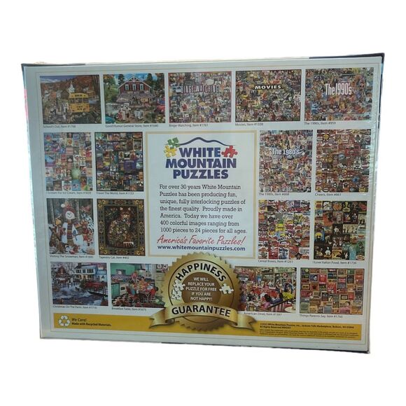 White Mountain “Skating Party” 1000 Piece Puzzle #1523 NEW - Picture 3 of 5